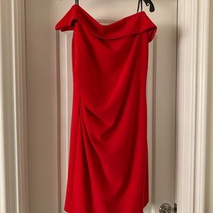 Red off the shoulder Vince Camuto Dress